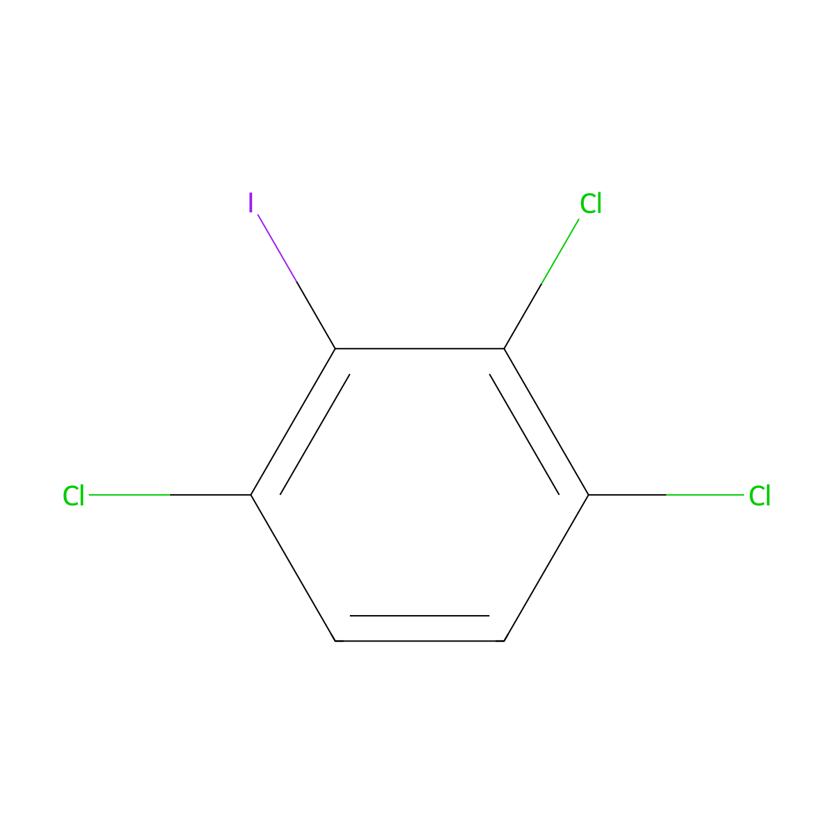 1,2,4-Trichloro-3-iodobenzene molecular structure, CAS 38411-20-0