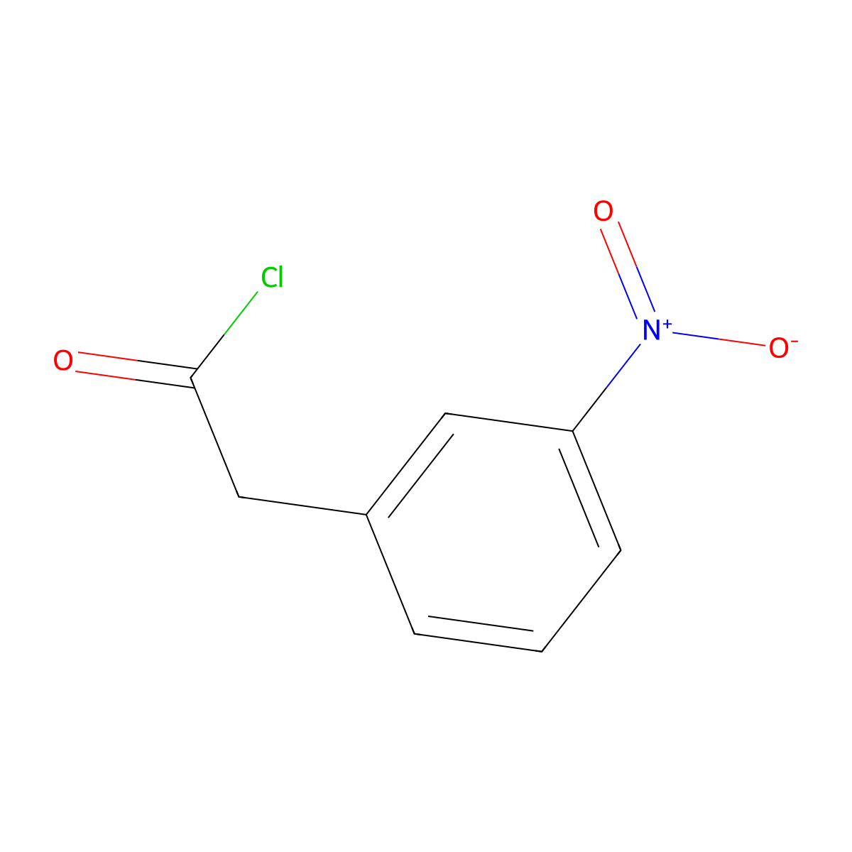 3-Nitrobenzeneacetyl chloride molecular structure, CAS 38411-41-5