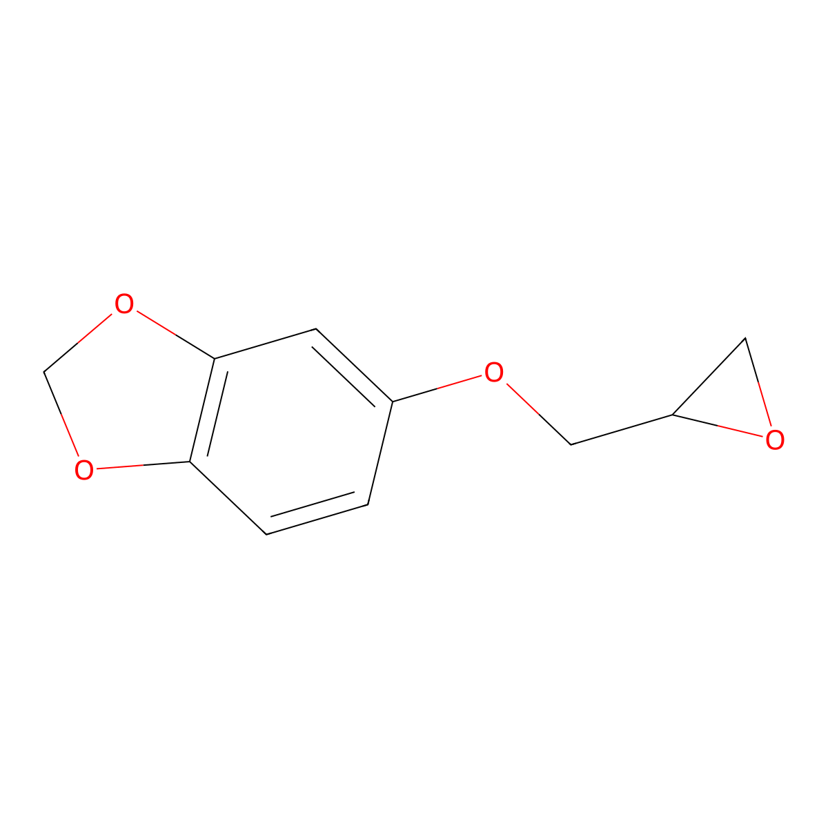 5-(oxiran-2-ylmethoxy)-2H-1,3-benzodioxole molecular structure, CAS 38417-65-1