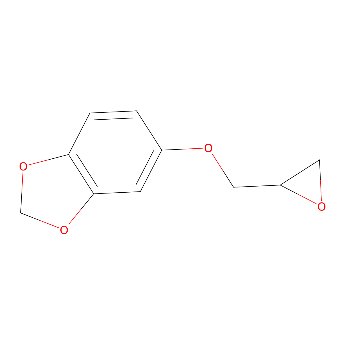 5-(oxiran-2-ylmethoxy)-2H-1,3-benzodioxole molecular structure, CAS 38417-65-1