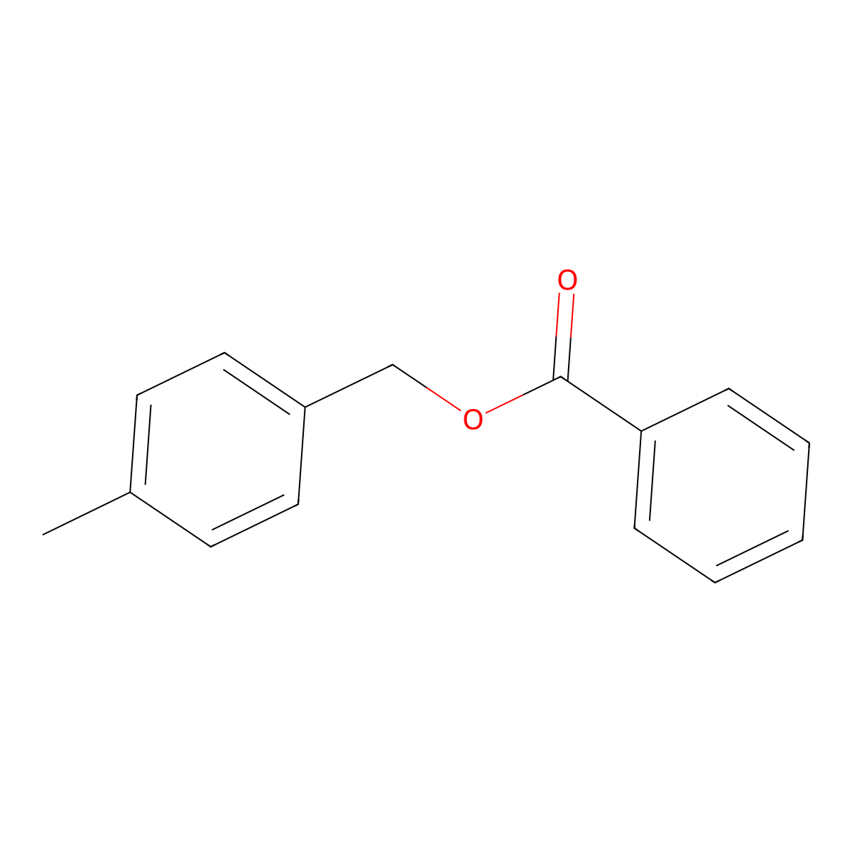 Benzenemethanol, 4-methyl-, 1-benzoate molecular structure, CAS 38418-10-9