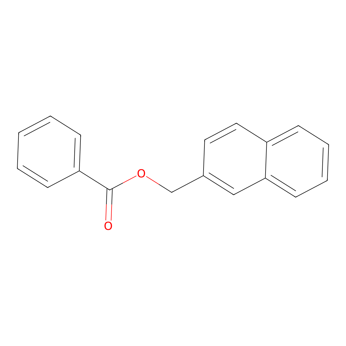(Naphthalen-2-yl)methyl benzoate molecular structure, CAS 38418-15-4