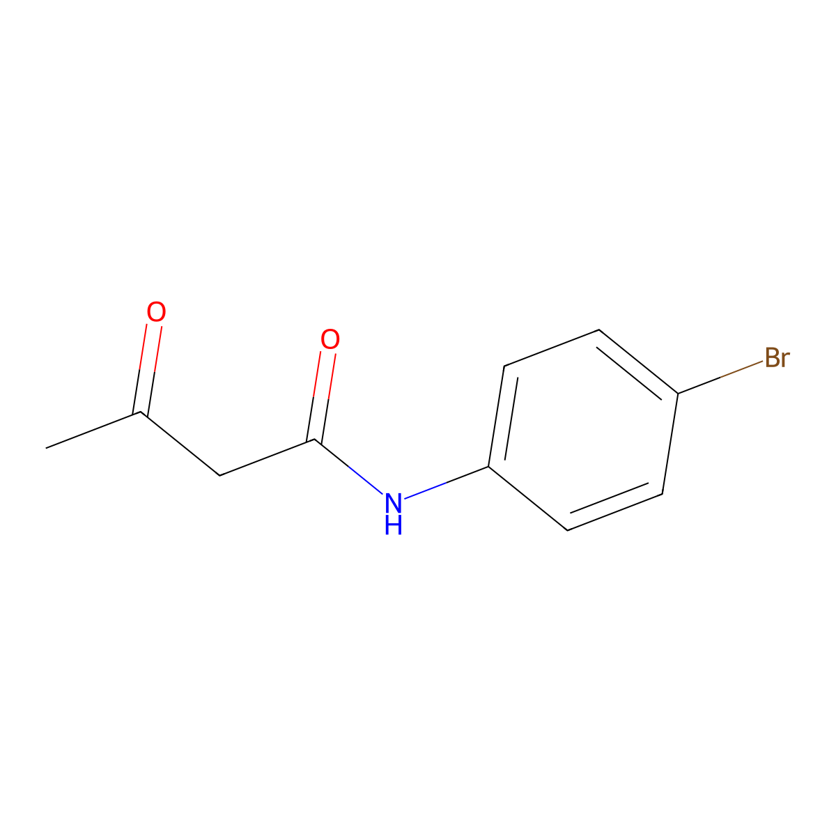 N-(4-Bromophenyl)-3-oxobutanamide molecular structure, CAS 38418-24-5