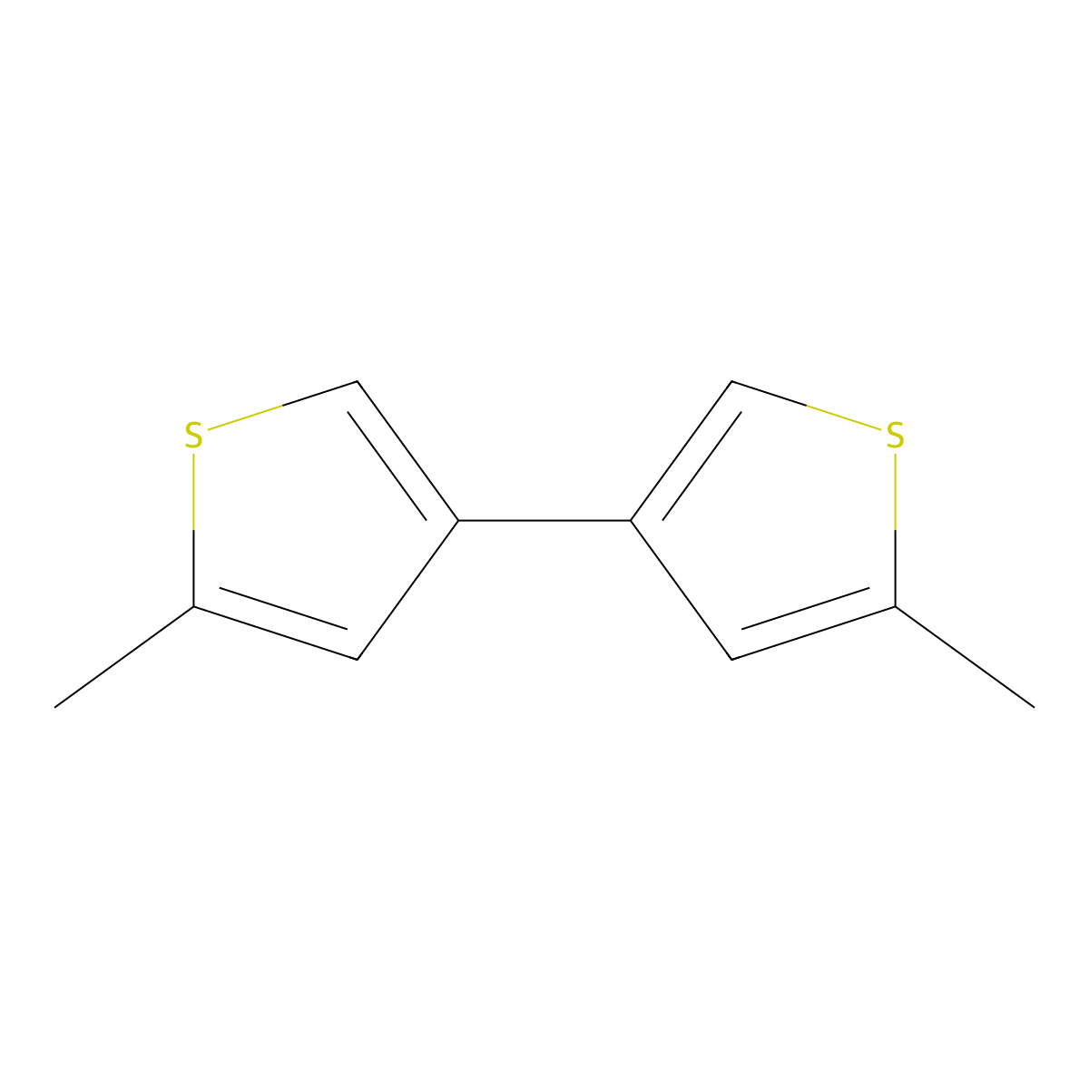 2-Methyl-4-(5-methylthiophen-3-yl)thiophene molecular structure, CAS 38418-27-8