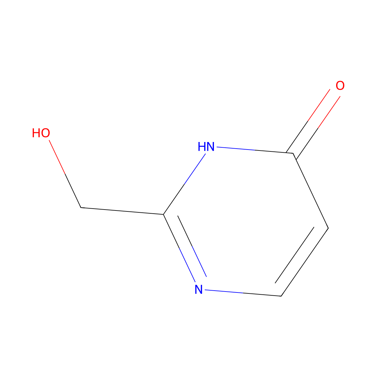 2-(Hydroxymethyl)pyrimidin-4-ol molecular structure, CAS 3842-27-1