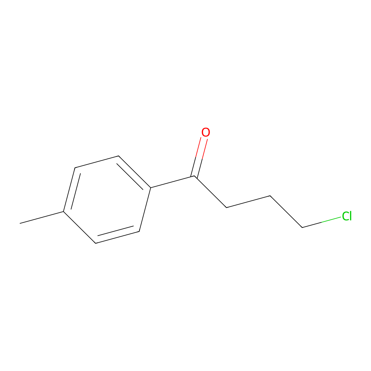 4-Chloro-4'-methylbutyrophenone molecular structure, CAS 38425-26-2