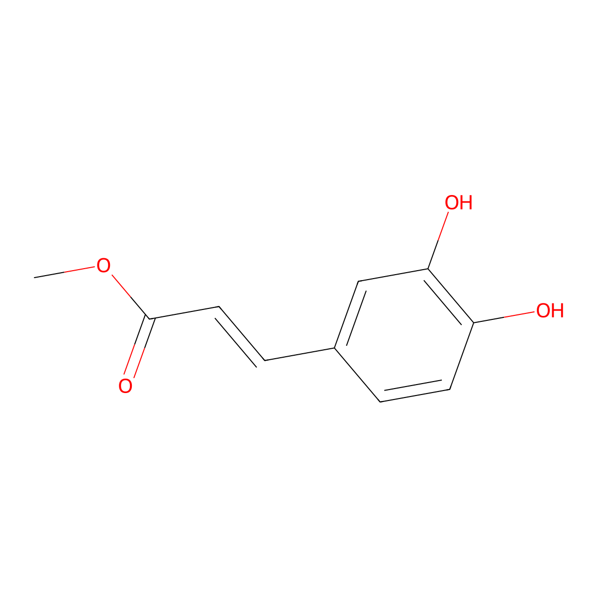 Methyl Caffeate molecular structure, CAS 3843-74-1