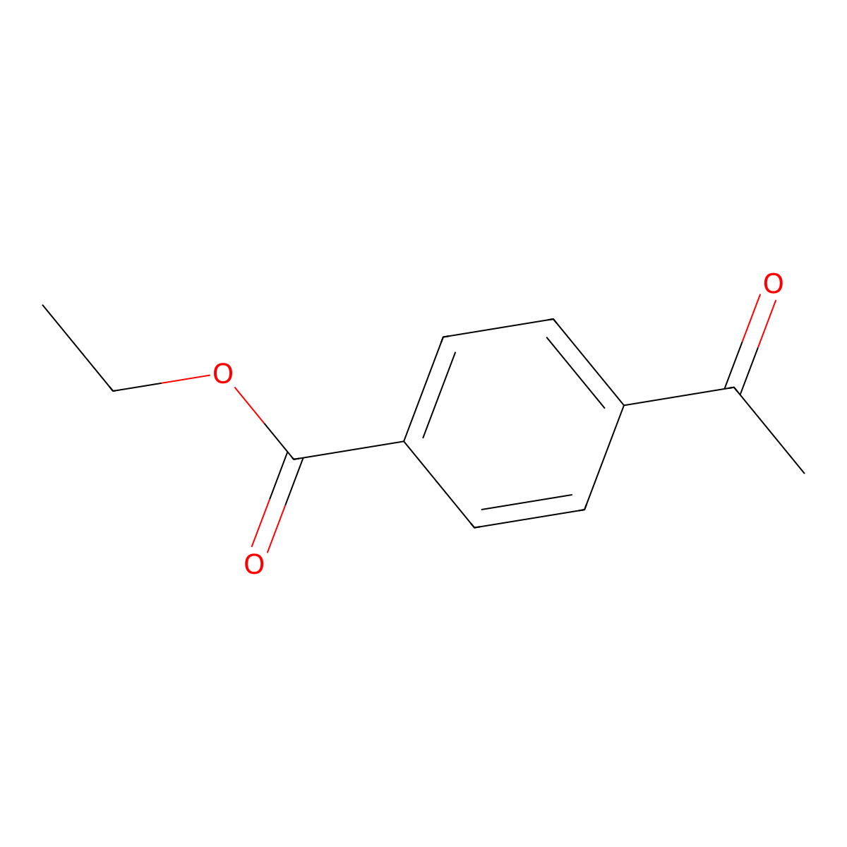 Ethyl 4-acetylbenzoate molecular structure, CAS 38430-55-6
