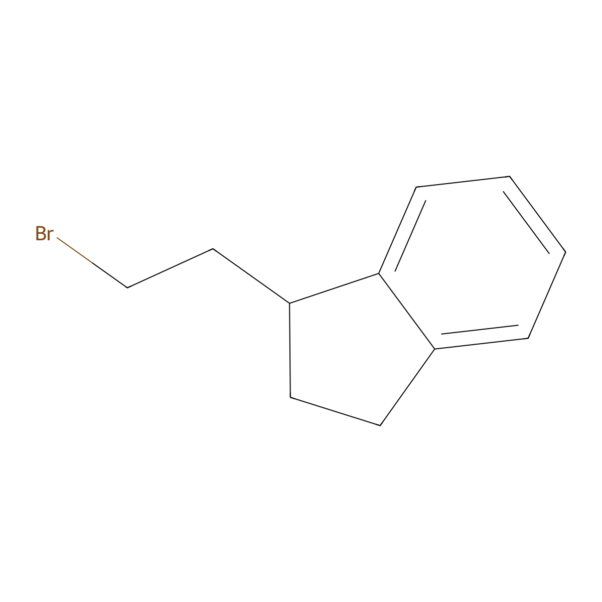 1-(2-bromoethyl)-2,3-dihydro-1H-indene molecular structure, CAS 38434-35-4