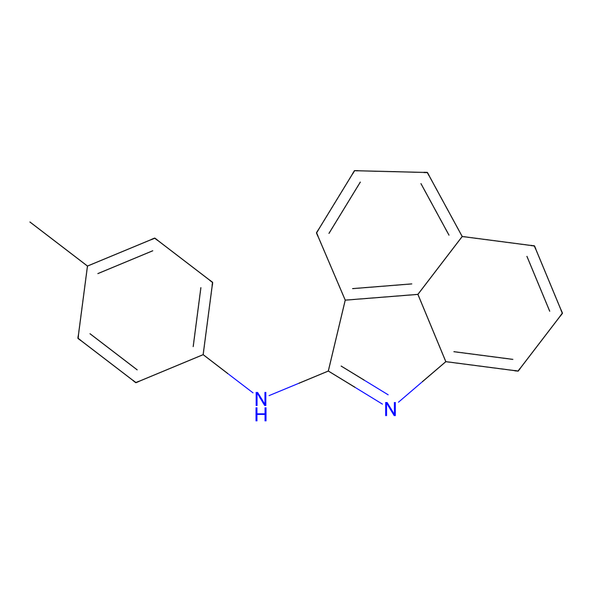 N-(4-methylphenyl)benzo[cd]indol-2-amine molecular structure, CAS 384352-00-5
