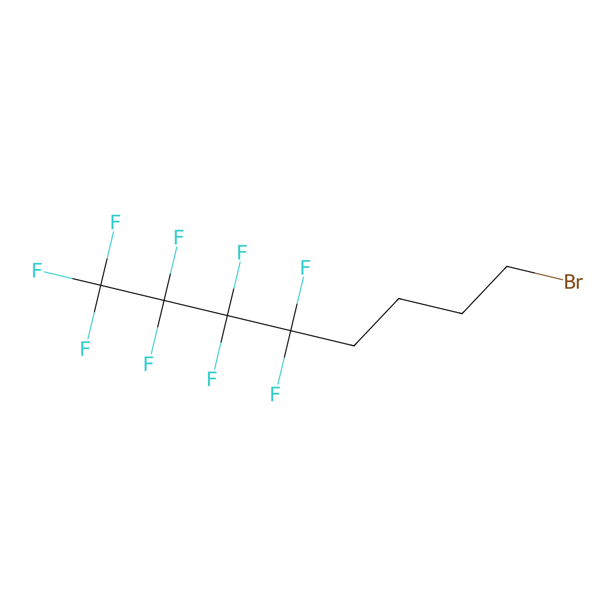 8-Bromo-1,1,1,2,2,3,3,4,4-nonafluorooctane molecular structure, CAS 38436-18-9