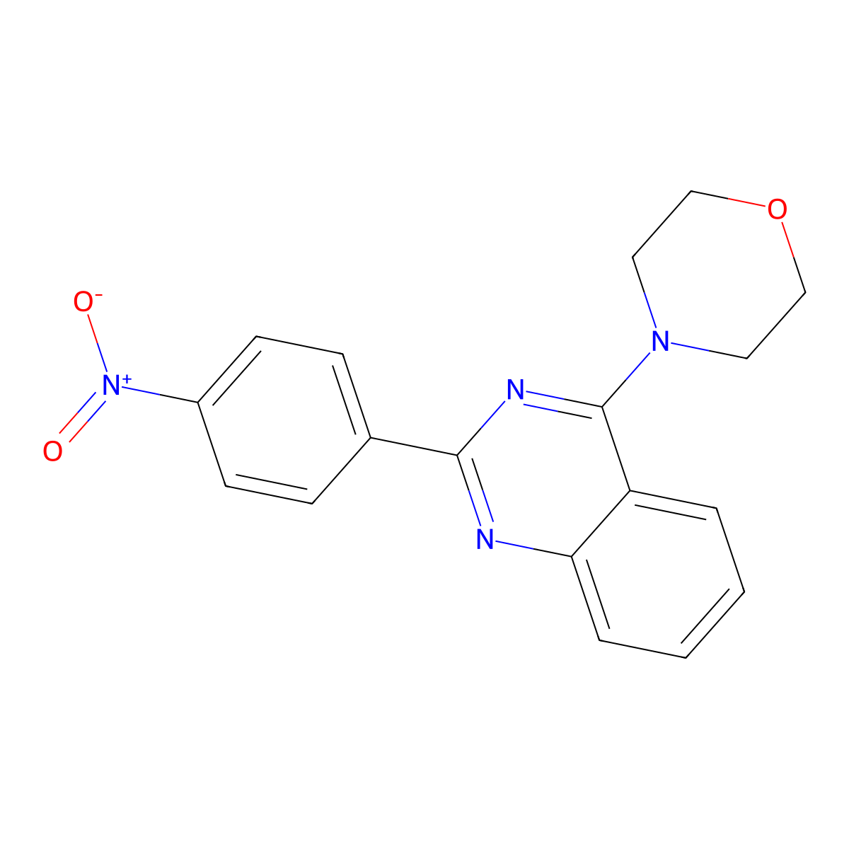 4-[2-(4-Nitrophenyl)quinazolin-4-yl]morpholine molecular structure, CAS 384366-70-5