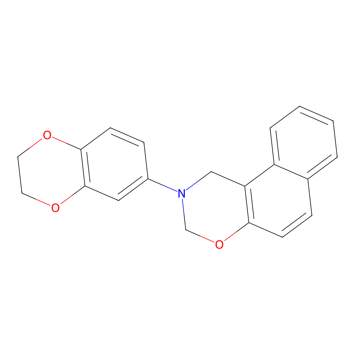 2-(2,3-Dihydro-1,4-benzodioxin-6-yl)-1,3-dihydrobenzo[f][1,3]benzoxazine molecular structure, CAS 384366-92-1