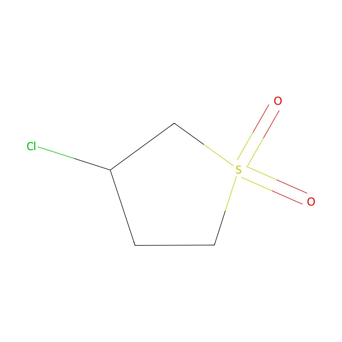 3-Chloro-tetrahydro-thiophene 1,1-dioxide molecular structure, CAS 3844-04-0