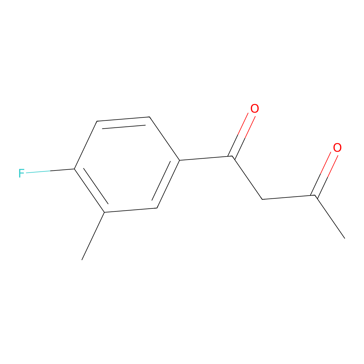 1-(4-Fluoro-3-methylphenyl)butane-1,3-dione molecular structure, CAS 38440-10-7