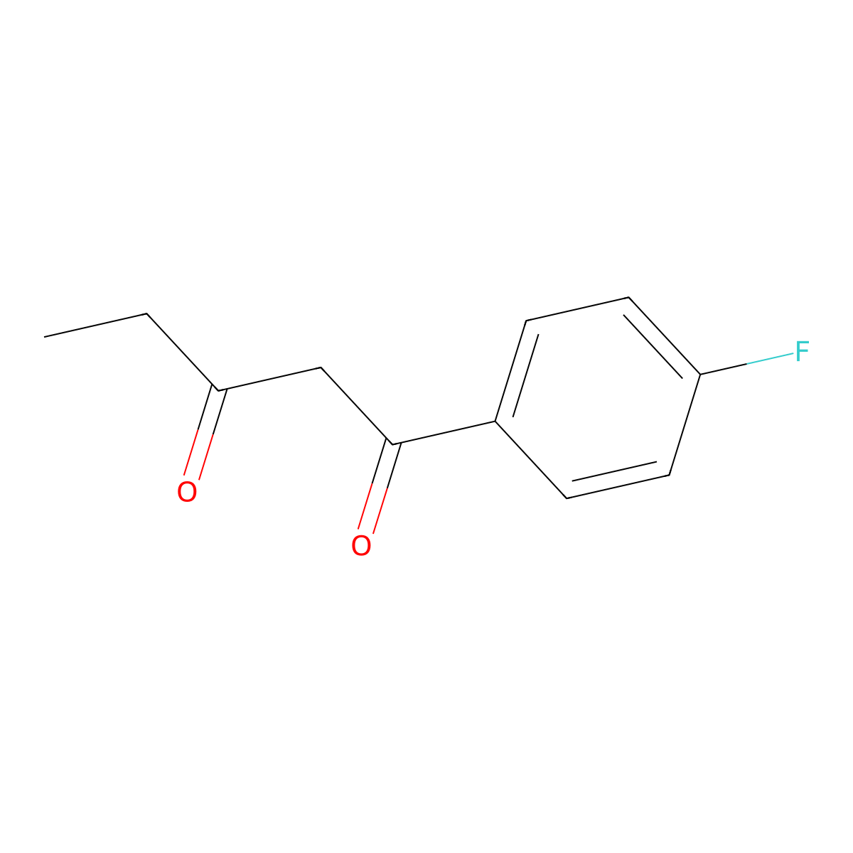1-(4-Fluorophenyl)pentane-1,3-dione molecular structure, CAS 38440-21-0