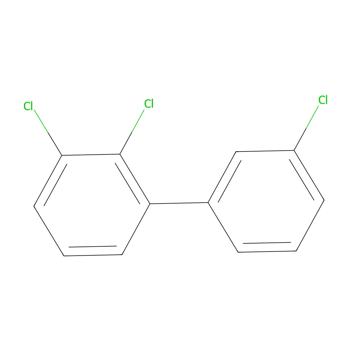 2',3,3'-Trichlorobiphenyl molecular structure, CAS 38444-84-7