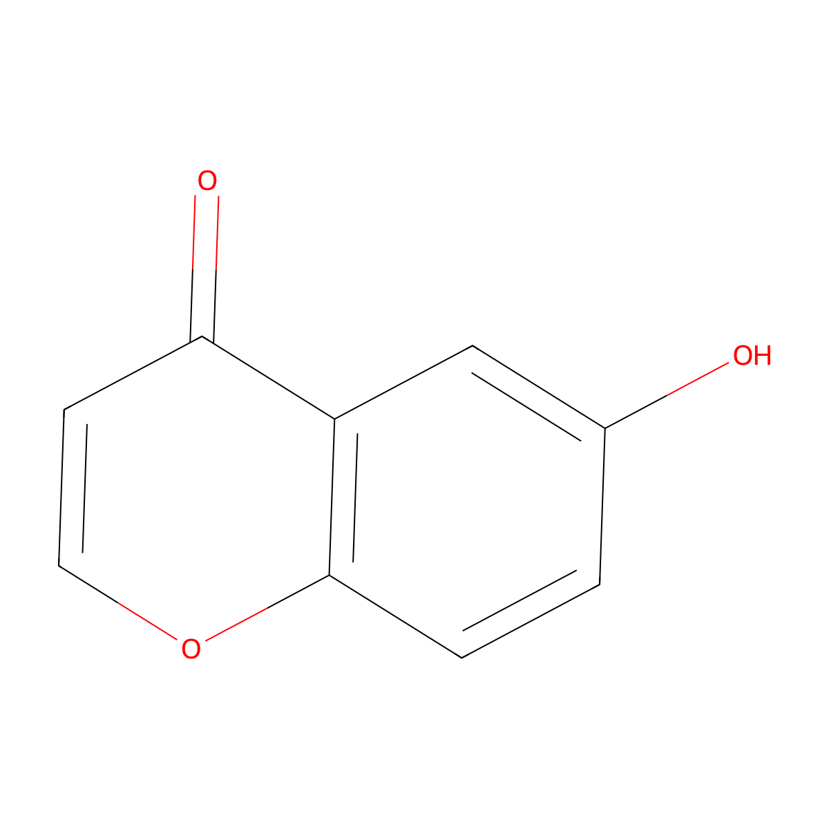 6-Hydroxy-4H-1-benzopyran-4-one molecular structure, CAS 38445-24-8