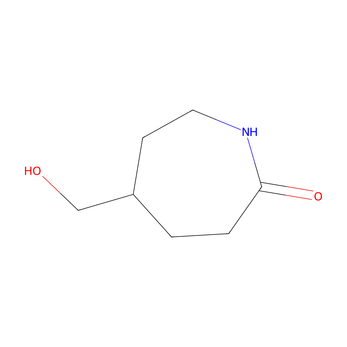 5-(Hydroxymethyl)azepan-2-one molecular structure, CAS 38446-92-3