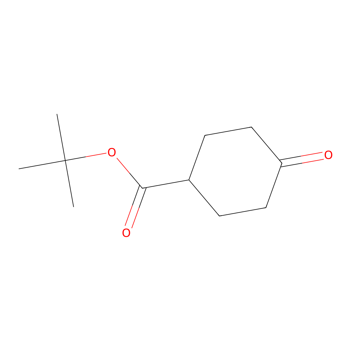 tert-Butyl 4-oxocyclohexane-1-carboxylate molecular structure, CAS 38446-95-6