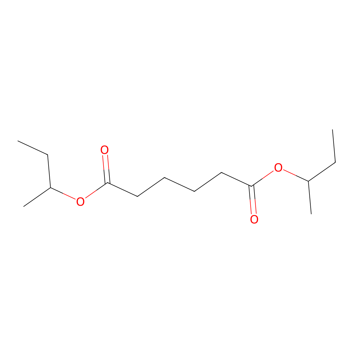 Di-sec-butyl adipate molecular structure, CAS 38447-22-2