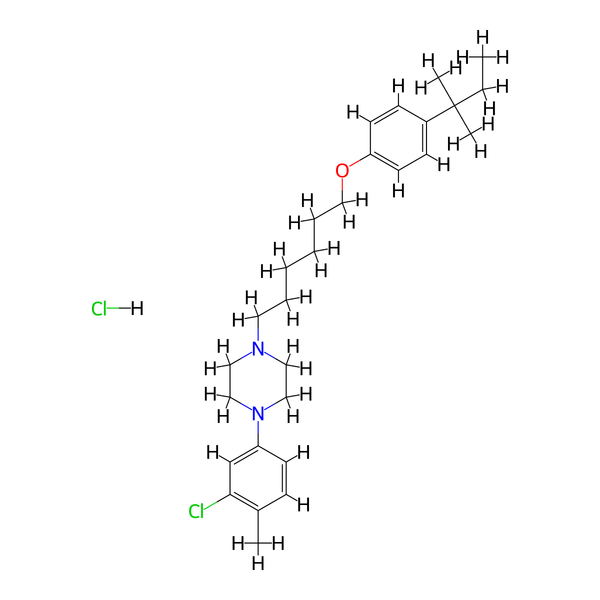Teroxalene Hydrochloride molecular structure, CAS 3845-22-5