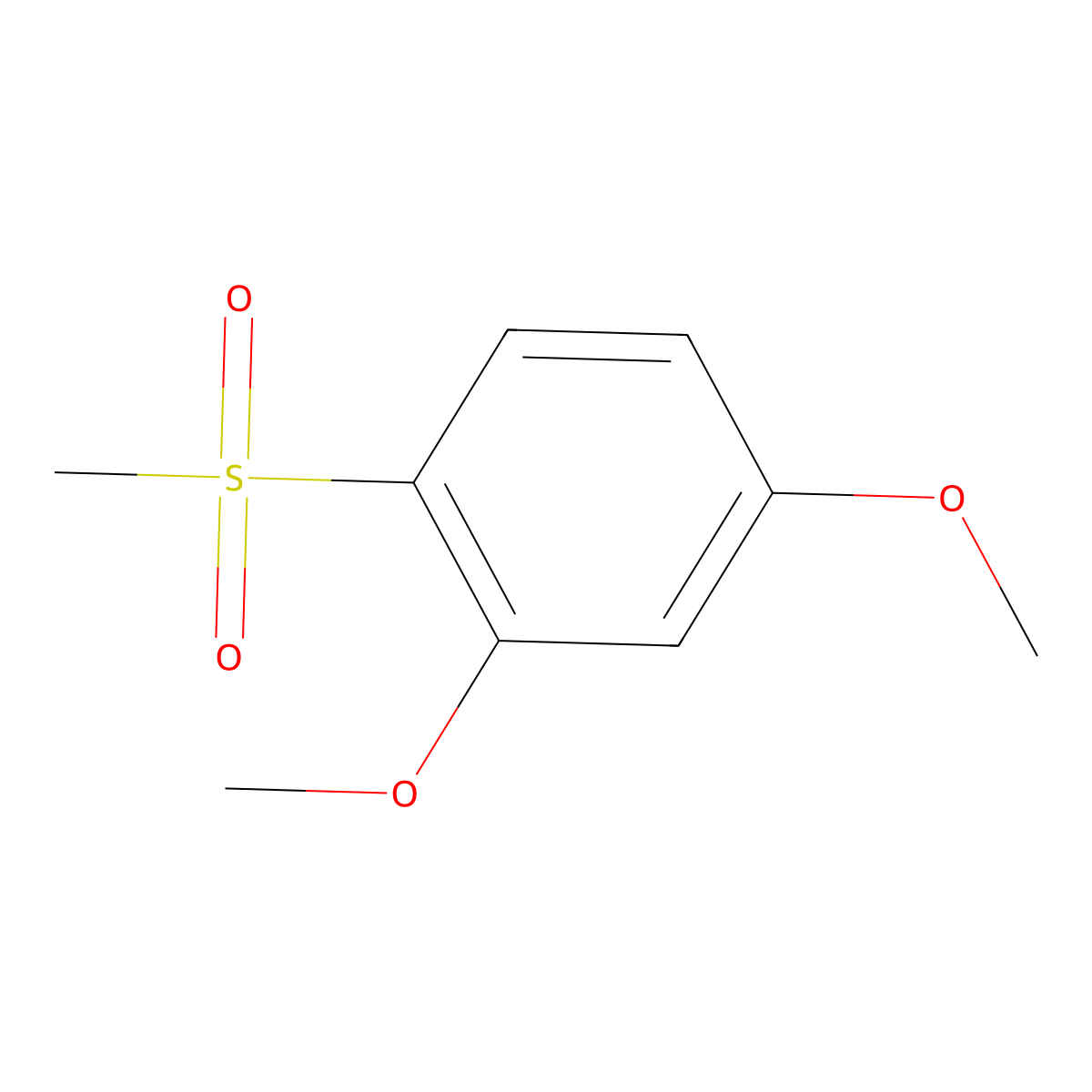 1-(Methanesulfonyl)-2,4-dimethoxybenzene molecular structure, CAS 38452-44-7
