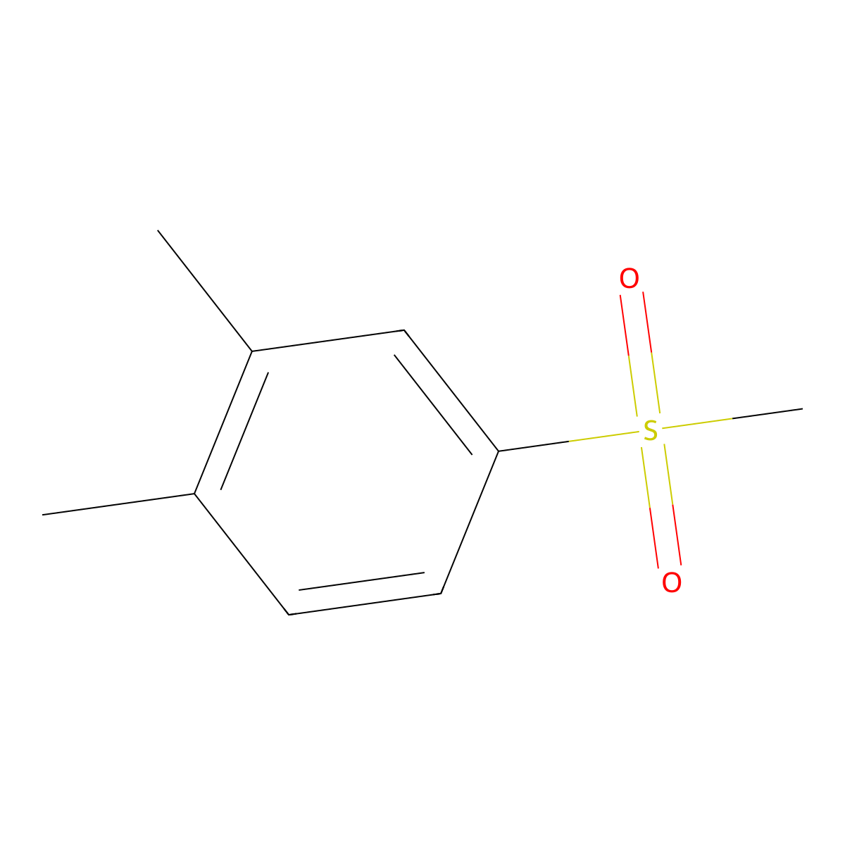 1,2-Dimethyl-4-(methylsulfonyl)benzene molecular structure, CAS 38452-49-2