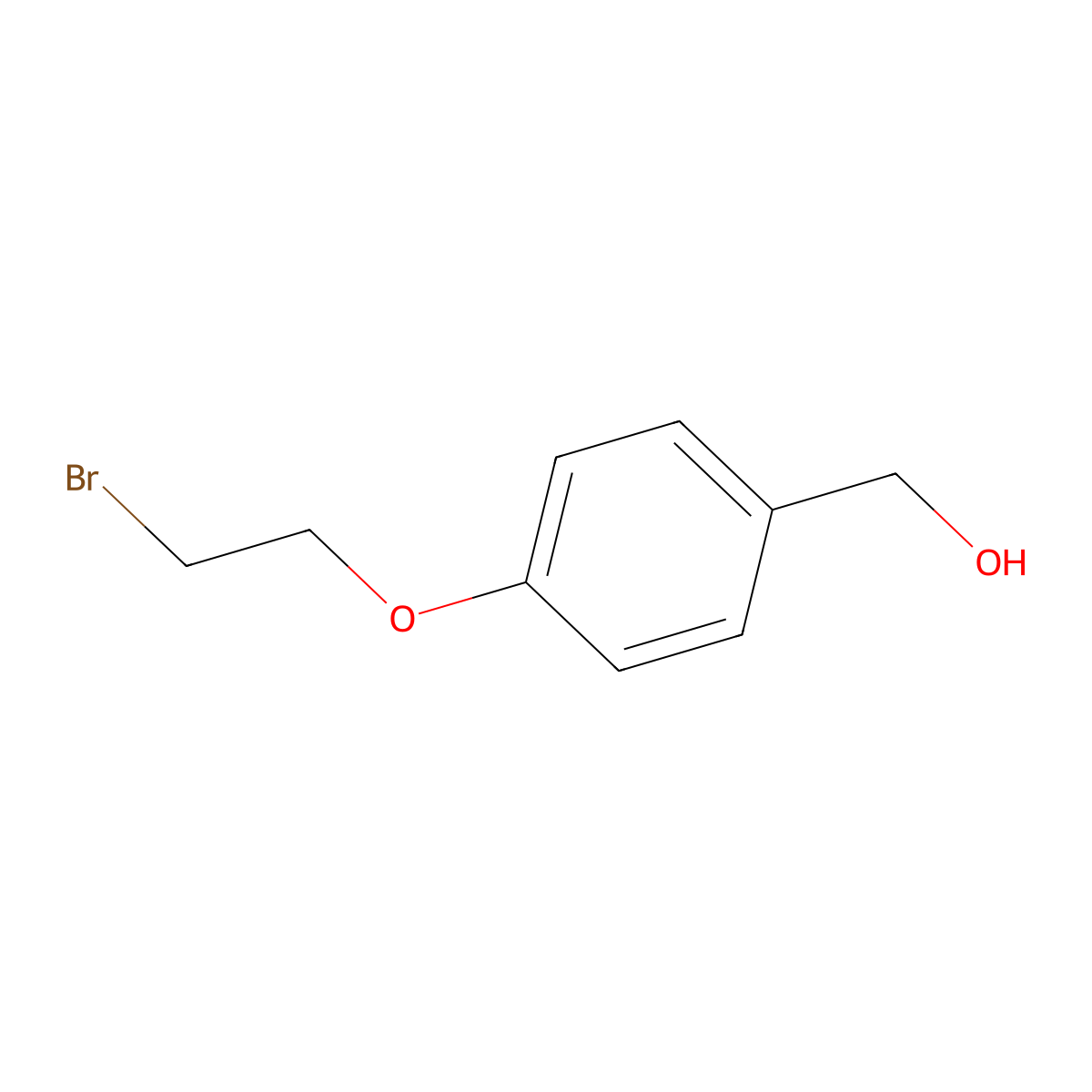 (4-(2-Bromoethoxy)phenyl)methanol molecular structure, CAS 38459-72-2