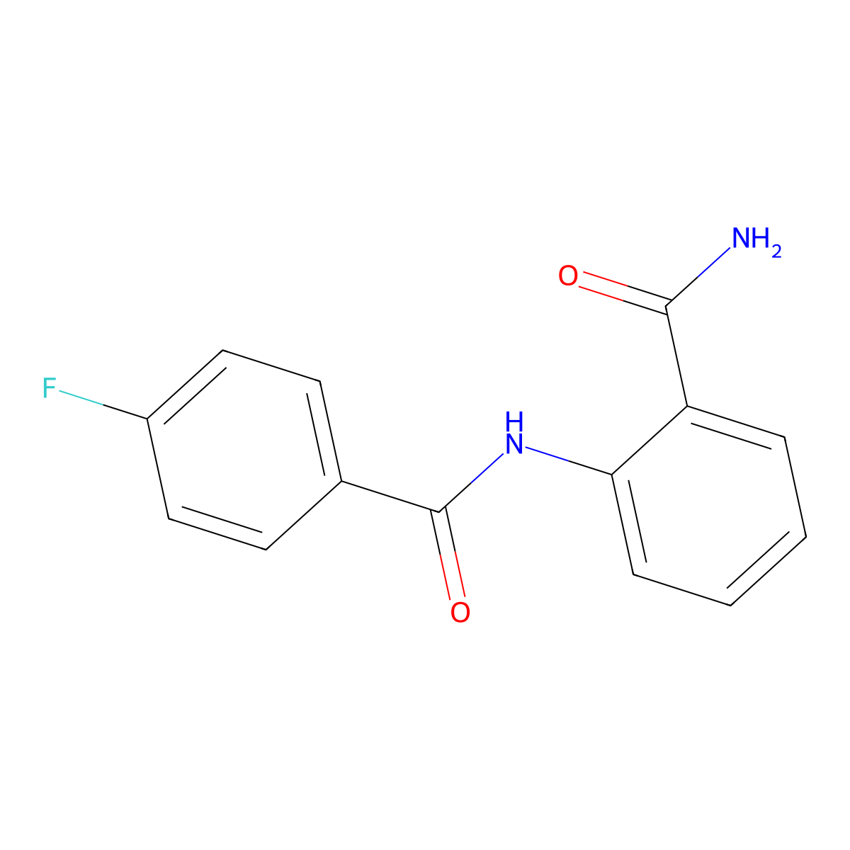 2-[(4-Fluorobenzoyl)amino]benzamide molecular structure, CAS 38460-02-5