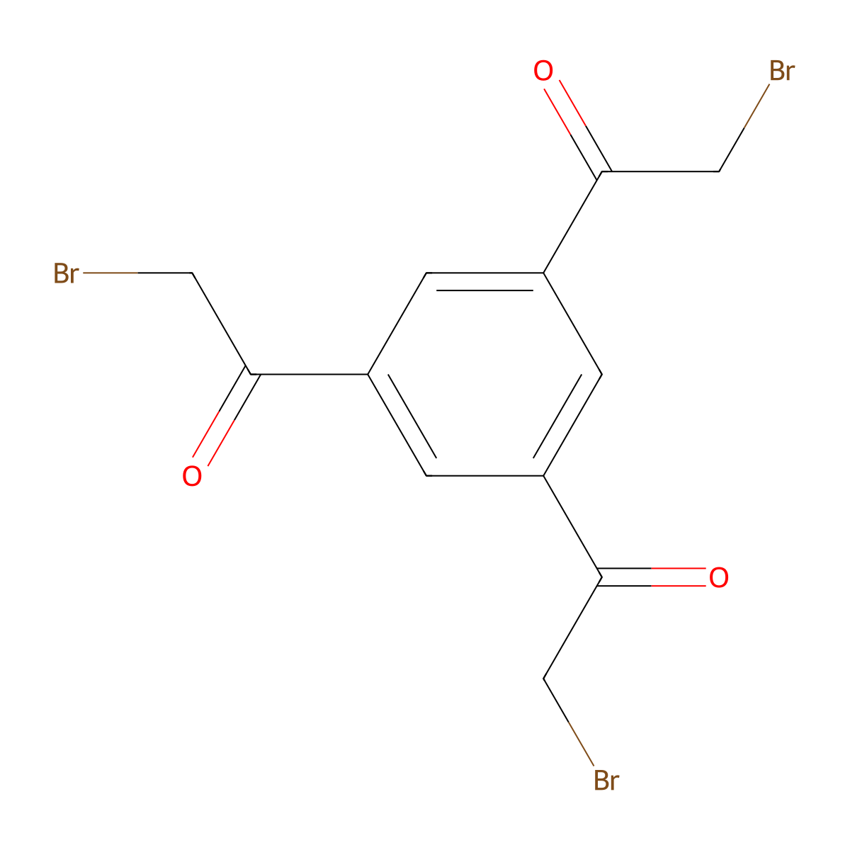 1-[3,5-Bis(2-bromoacetyl)phenyl]-2-bromoethanone molecular structure, CAS 38460-56-9