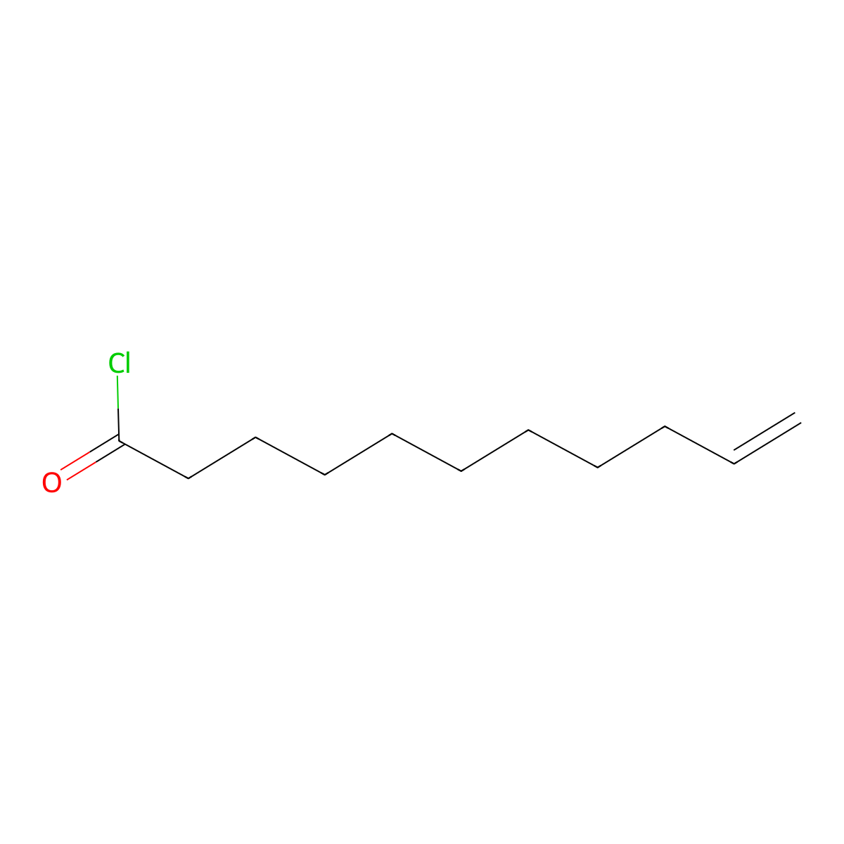 10-Undecenoyl chloride molecular structure, CAS 38460-95-6
