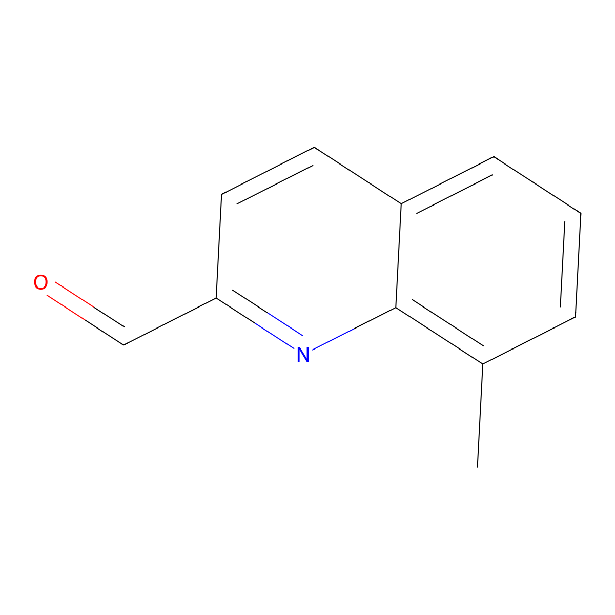 8-Methylquinoline-2-carbaldehyde molecular structure, CAS 38462-77-0