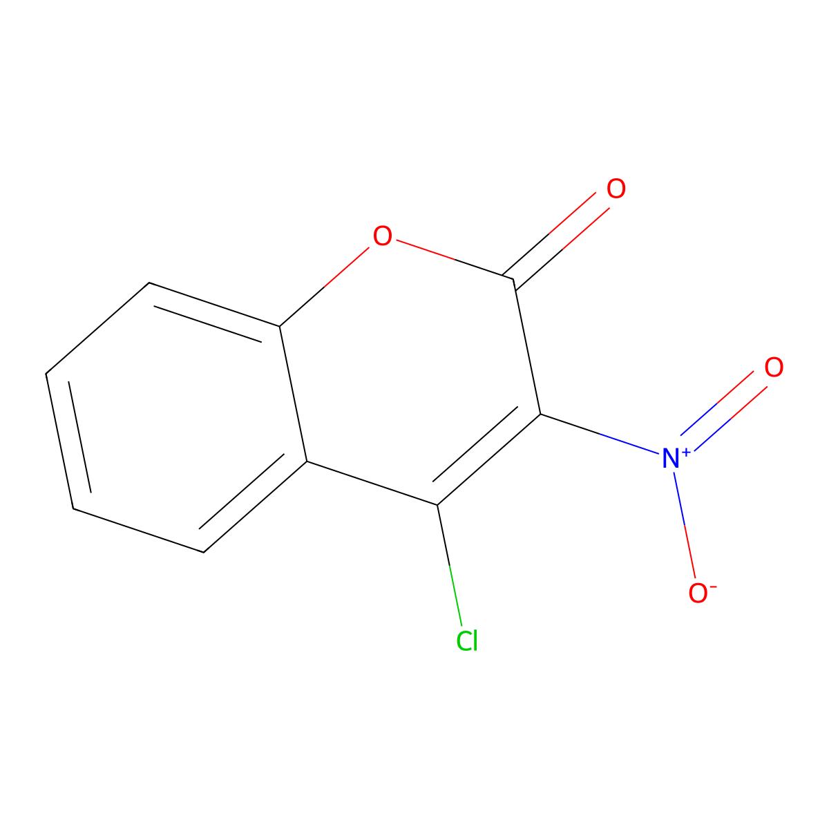 4-Chloro-3-nitrocoumarin molecular structure, CAS 38464-20-9