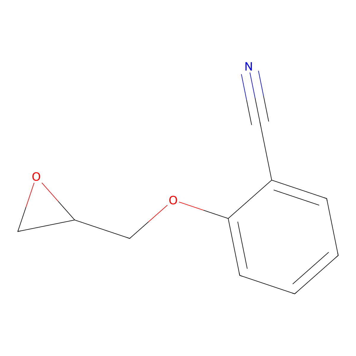 2-(Oxiran-2-ylmethoxy)benzonitrile molecular structure, CAS 38465-16-6