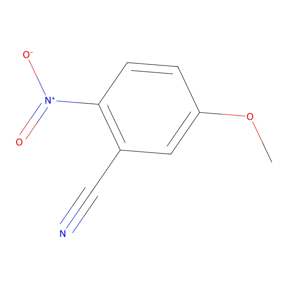 5-Methoxy-2-nitrobenzonitrile molecular structure, CAS 38469-84-0
