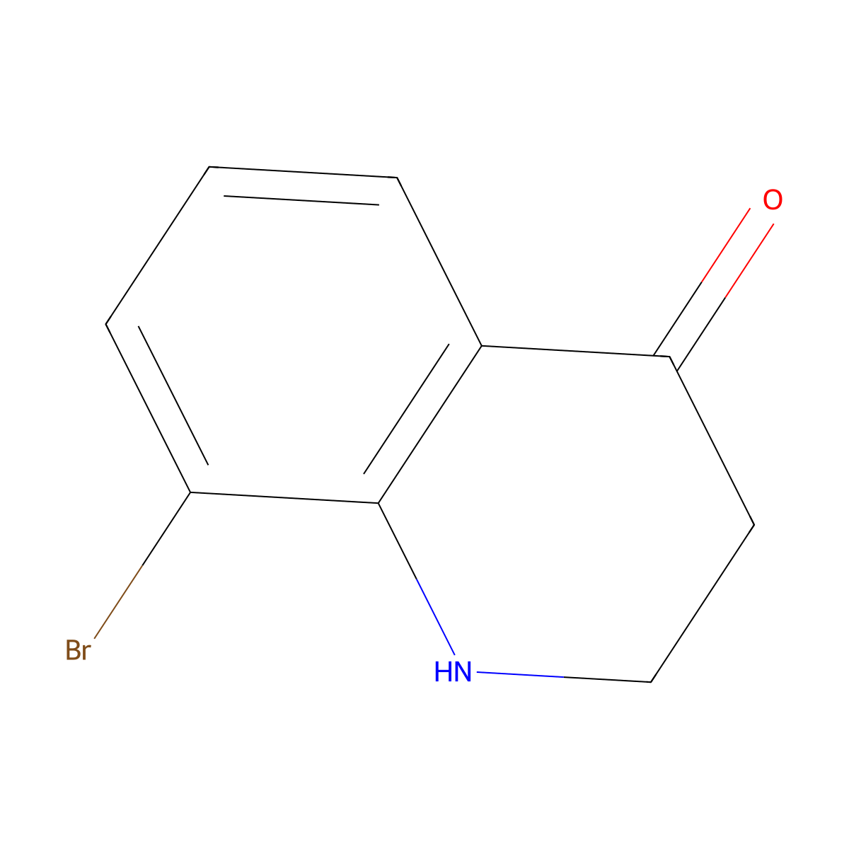 8-Bromo-2,3-dihydro-4(1H)-quinolinone molecular structure, CAS 38470-29-0