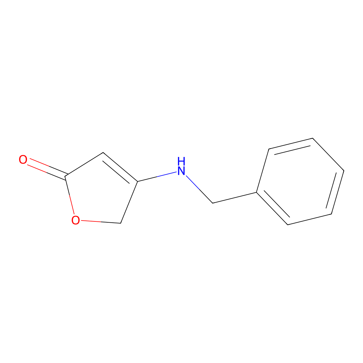 4-(benzylamino)furan-2(5H)-one molecular structure, CAS 38470-54-1