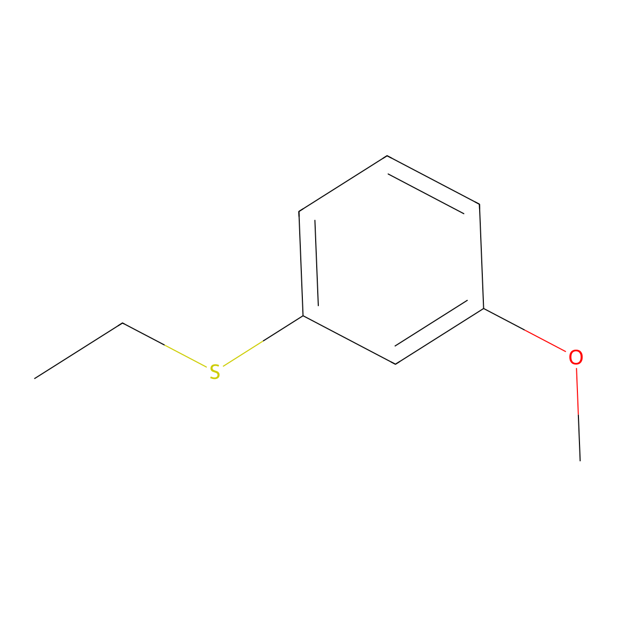 1-(Ethylthio)-3-methoxybenzene molecular structure, CAS 38474-02-1