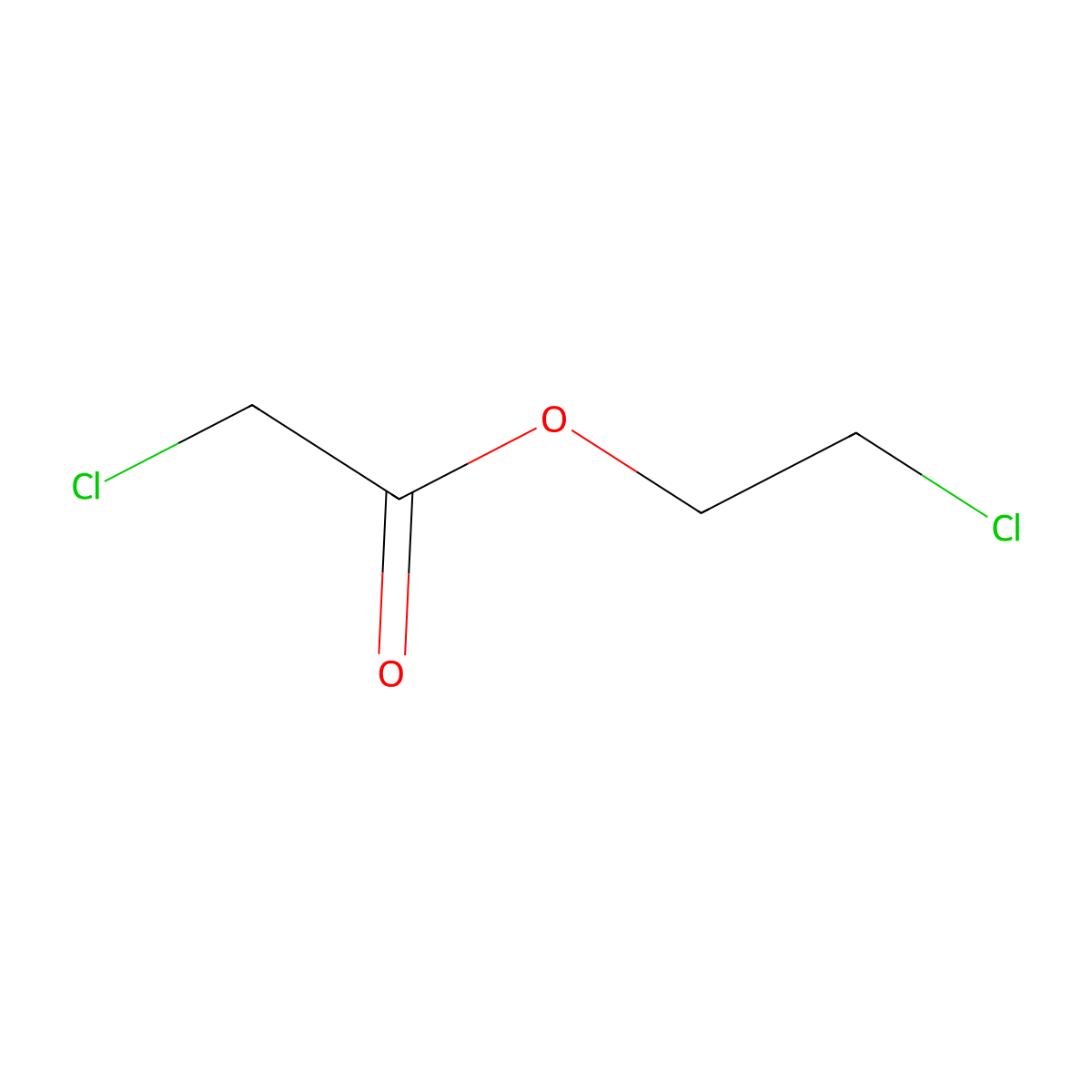 2-Chloroethyl chloroacetate molecular structure, CAS 3848-12-2