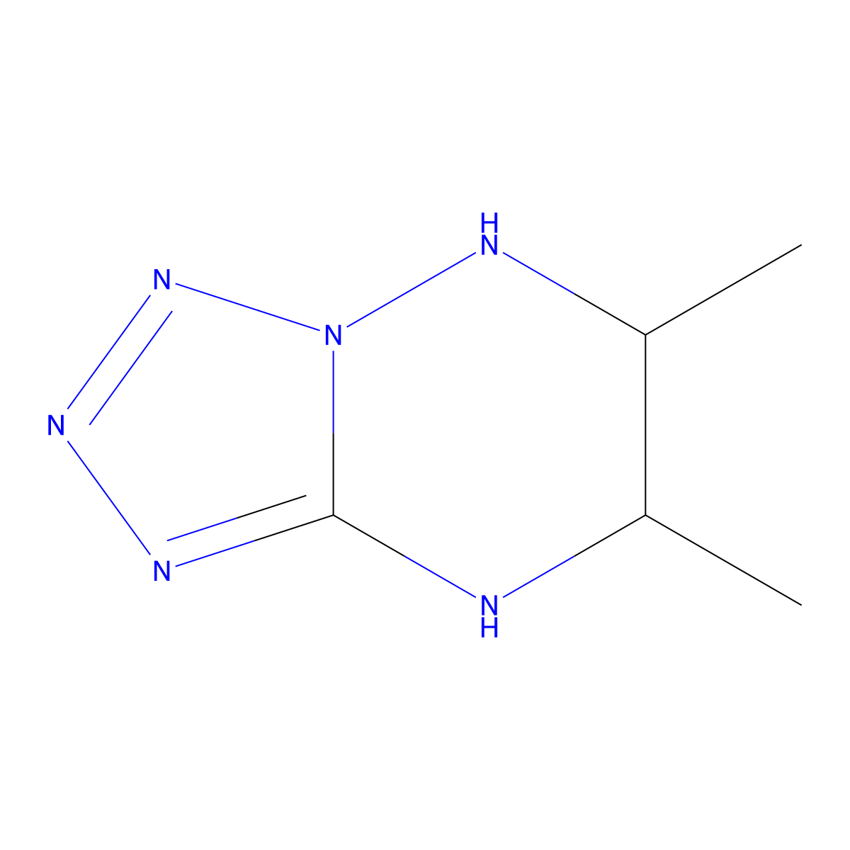 6,7-Dimethyl-5,6,7,8-tetrahydrotetrazolo[1,5-b][1,2,4]triazine molecular structure, CAS 384814-90-8