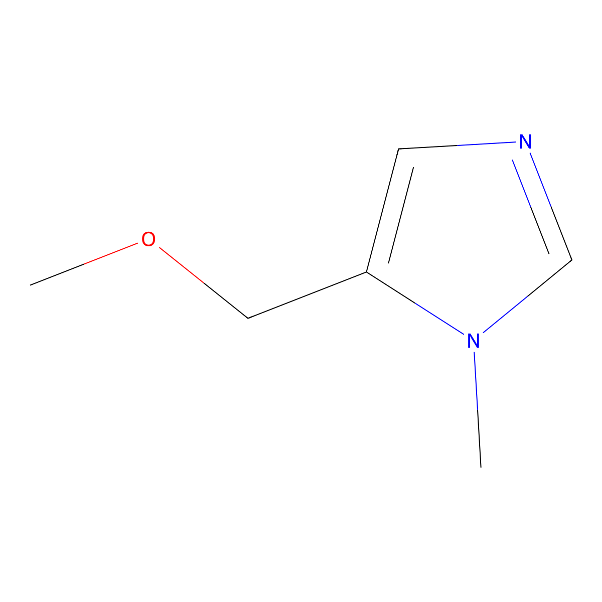 5-Methoxymethyl-1-methyl-1h-imidazole molecular structure, CAS 384821-11-8