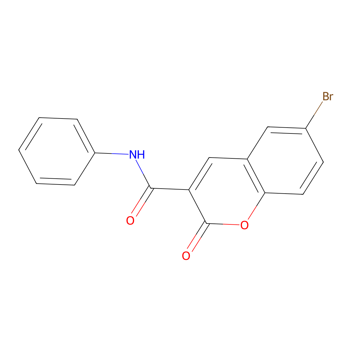6-bromo-2-oxo-N-phenyl-2H-chromene-3-carboxamide molecular structure, CAS 38485-82-4