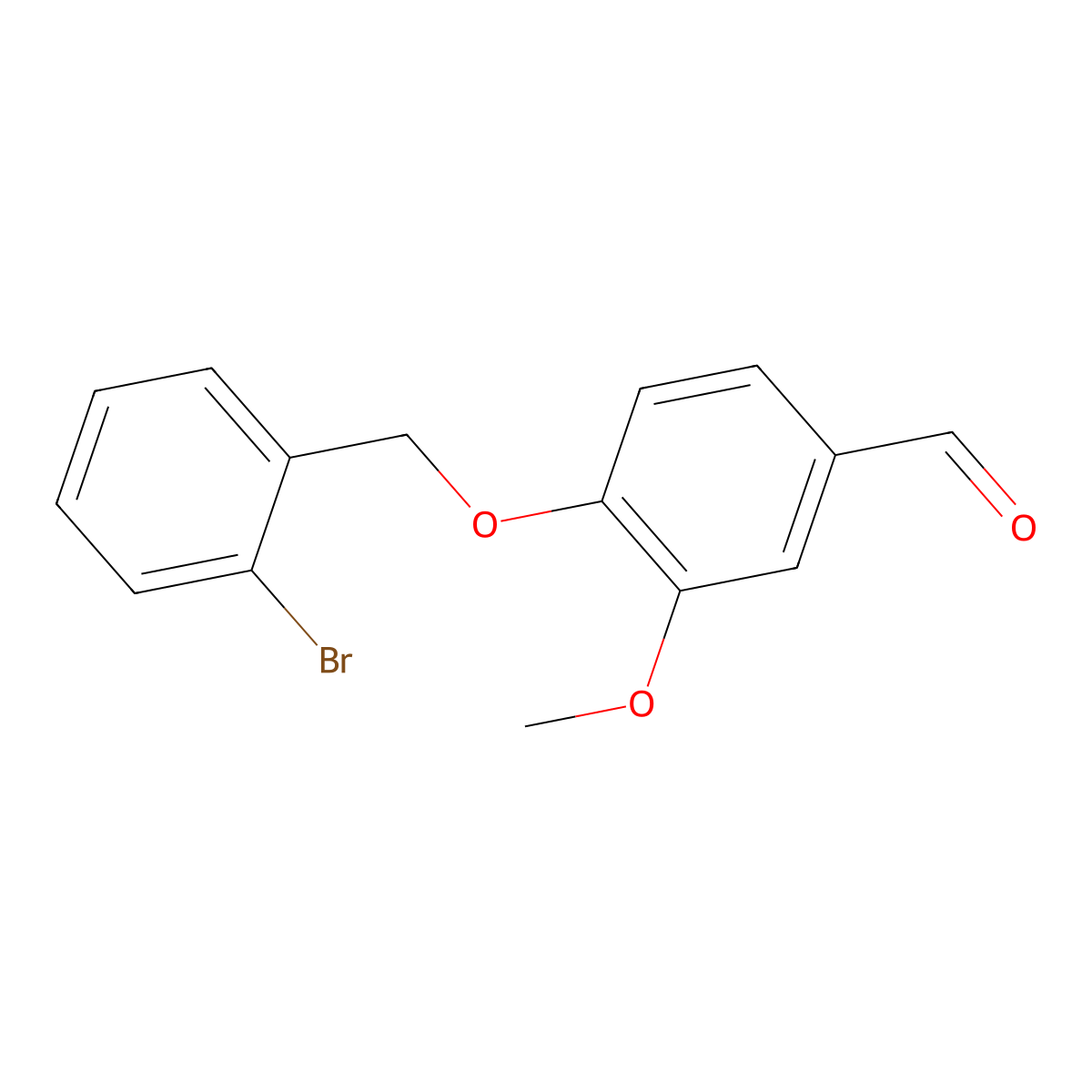 4-[(2-Bromobenzyl)oxy]-3-methoxybenzaldehyde molecular structure, CAS 384859-32-9