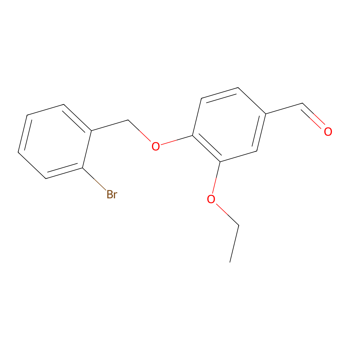 4-[(2-Bromophenyl)methoxy]-3-ethoxybenzaldehyde molecular structure, CAS 384859-33-0