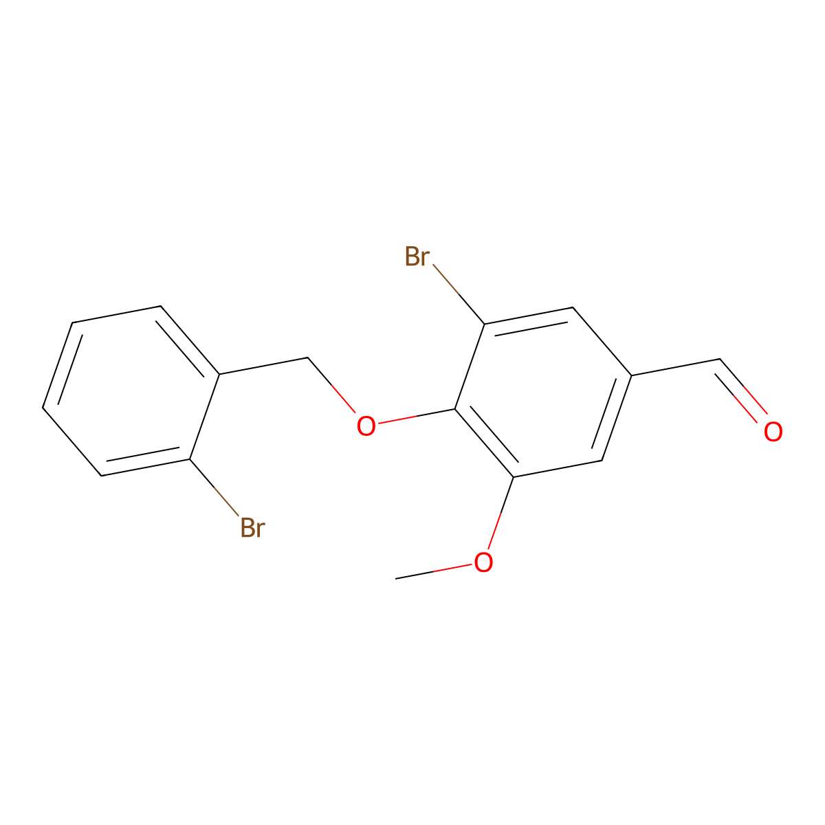 3-Bromo-4-[(2-bromobenzyl)oxy]-5-methoxybenzaldehyde molecular structure, CAS 384859-36-3