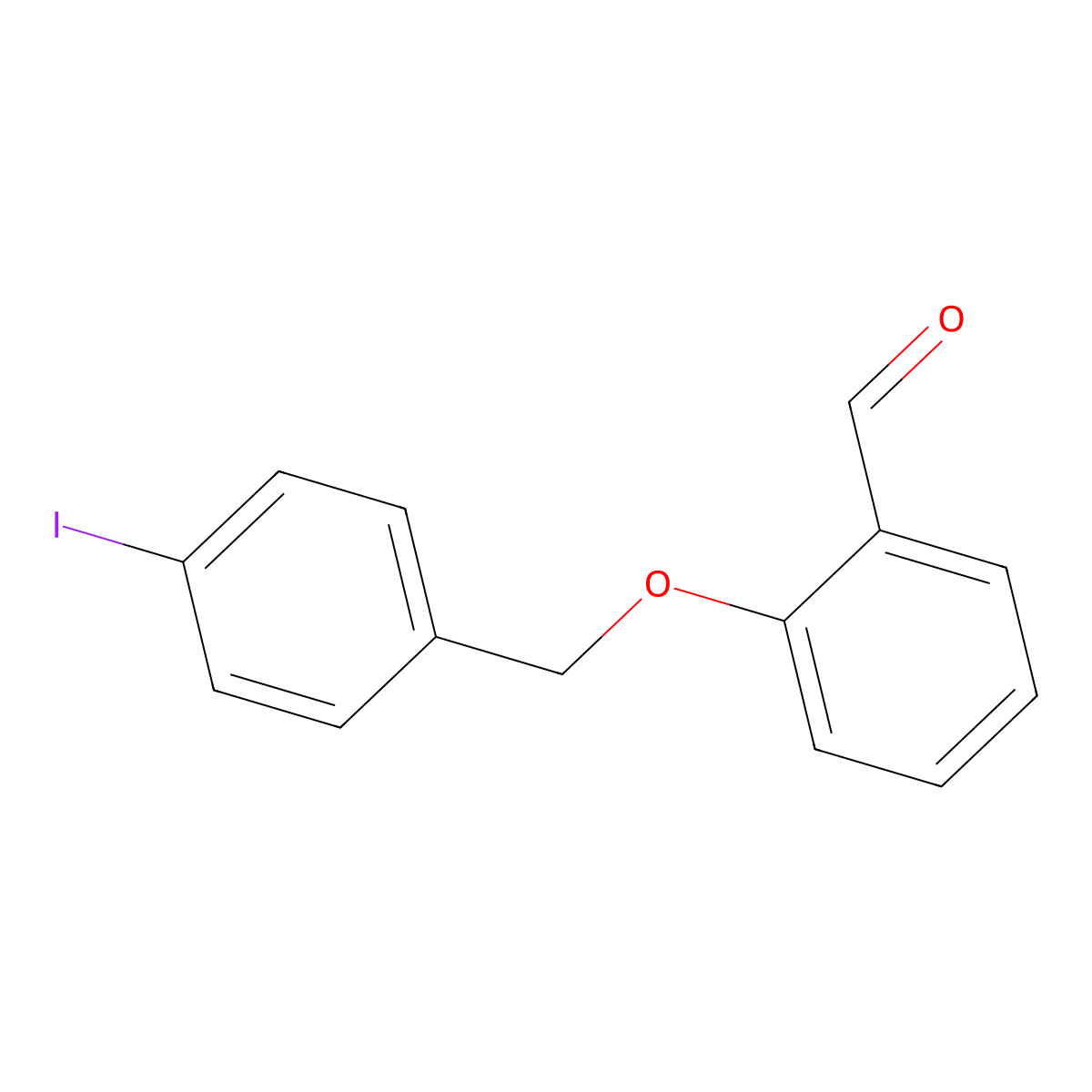 2-[(4-Iodobenzyl)oxy]benzaldehyde molecular structure, CAS 384859-40-9