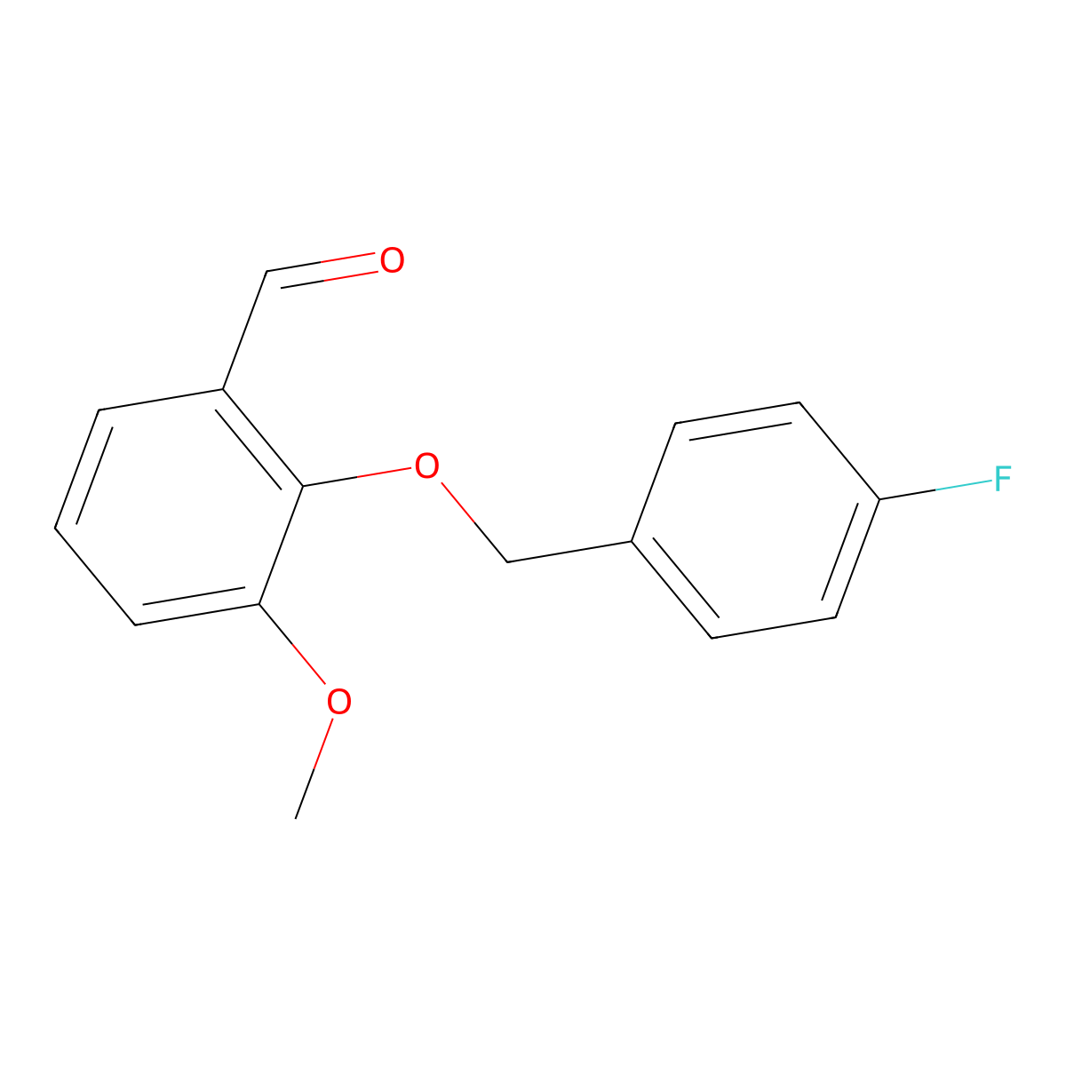 2-[(4-Fluorobenzyl)oxy]-3-methoxybenzaldehyde molecular structure, CAS 384860-70-2