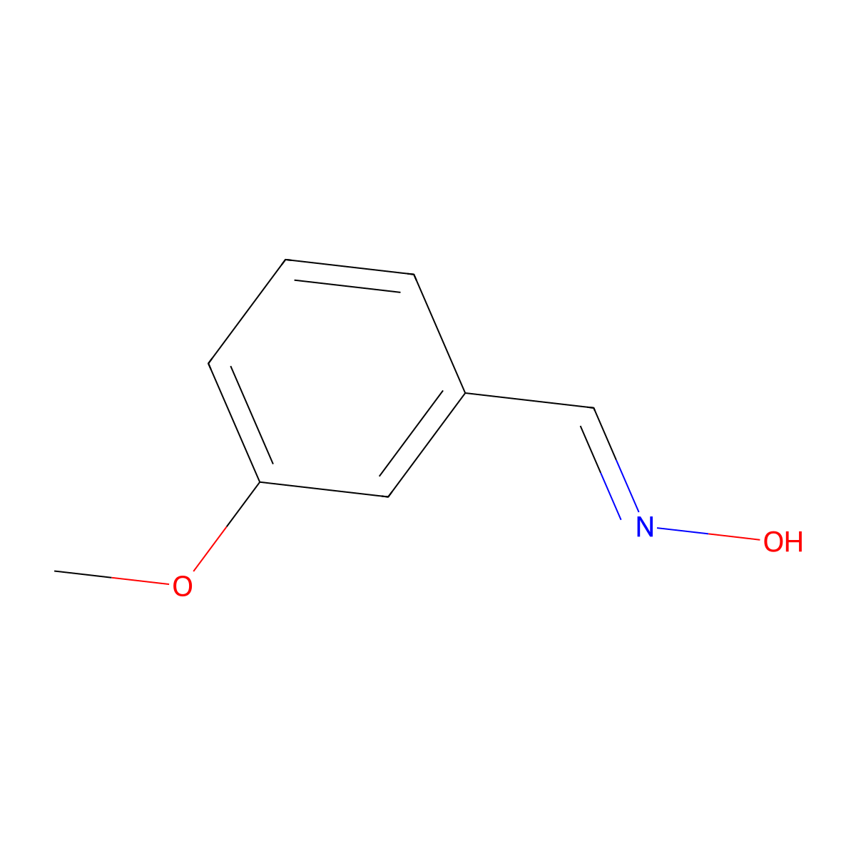 N-[(3-methoxyphenyl)methylidene]hydroxylamine molecular structure, CAS 38489-80-4