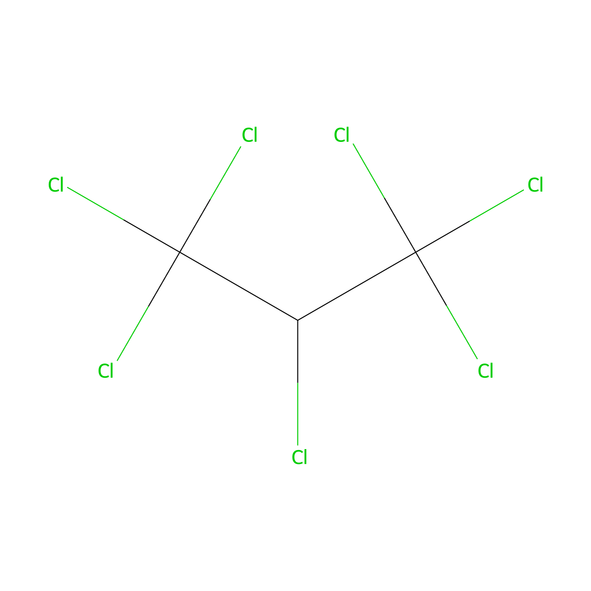 Propane, 1,1,1,2,3,3,3-heptachloro- molecular structure, CAS 3849-33-0